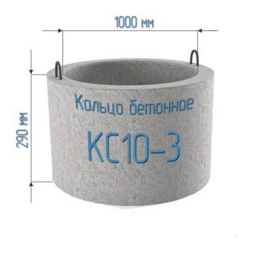 Доборное колодезное железобетонное КС 10-3